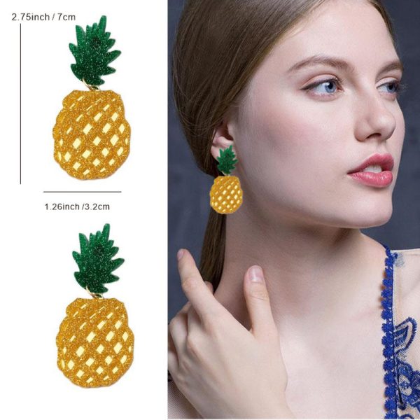 Wholesale Fruit and Vegetable Series Acrylic Earrings Online Sale