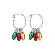 Wholesale Christmas Series Fashion Alloy Christmas Tree Old Man Bell Elk Candy Cane Earrings Online Hot Sale