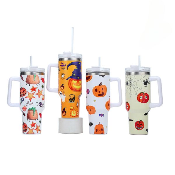 Wholesale Halloween 5D Creative Handle 40oz Stainless Steel Portable Insulated Ice Cup Online Sale