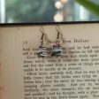 Wholesale Gothic Retro Creative Stacking Book Library Color Earrings Sale