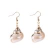 Wholesale Gold-rimmed Ocean Style Conch Seashell Earrings Online