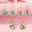 Wholesale Resin Epoxy Flower Earrings For Discount