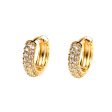 Wholesale Hip Hop Hoop Zircon Earrings For Cheap