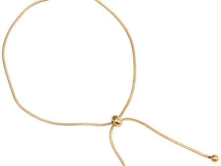 Wholesale 18K Gold Snake Bone Simple Ins Forest Style Adjustable Length Non-fading Bracelet For Sale