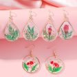 Wholesale Resin Epoxy Flower Earrings For Discount