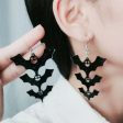 Wholesale Halloween Ladder Bat Acrylic Earrings Online Hot Sale