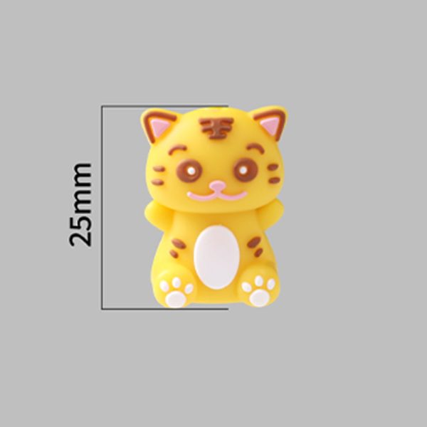 Wholesale 20pcs Cartoon 3D Cute Animals Silicone Beads Sale