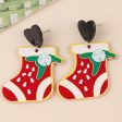 Wholesale Christmas Gift Socks Acrylic Earrings For Cheap