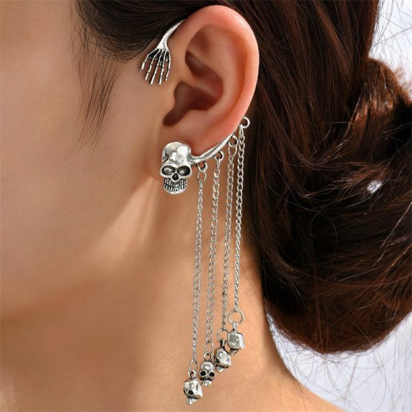 Wholesale Halloween Spider Mermaid Skull Earrings Sale