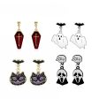 Wholesale Halloween Funny Exaggerated Skull Ghost Cross Earrings Fashion