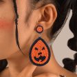 Wholesale Halloween BOO Scary Ghost Face Beaded Earrings Fashion