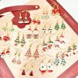 Wallesar Santa Claus Christmas Tree Cartoon Earrings Discount