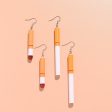 Wholesale Funny Personality Fun Simulation Cigarette Butt Earrings Online now