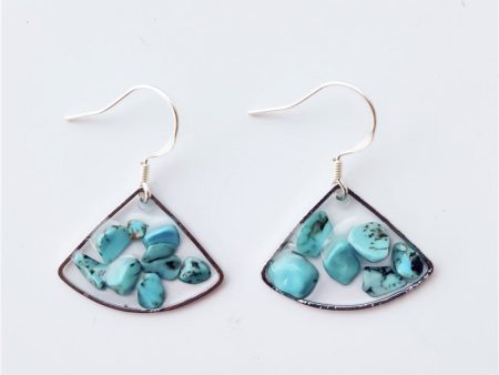 Wholesale 10pcs Simple Fashion 925 Silver Turquoise Earrings Online