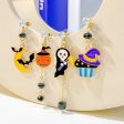 Wholesale Halloween Color Matching Cartoon All-match Pumpkin Ghost 925 Silver Needle Earrings Sale