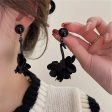 Wholesale Retro Exaggerated Black Swan Earrings Cheap