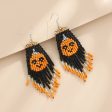 Wholesale Halloween Series Rice Bead Ghost Earrings Online Hot Sale