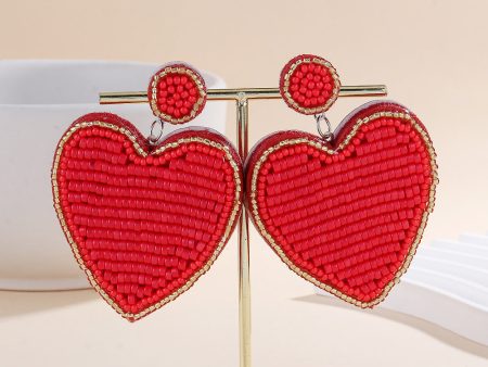 Wholesale Bohemian Creative Heart-shaped Earrings Cheap