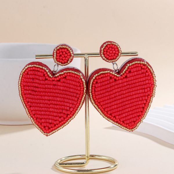 Wholesale Bohemian Creative Heart-shaped Earrings Cheap