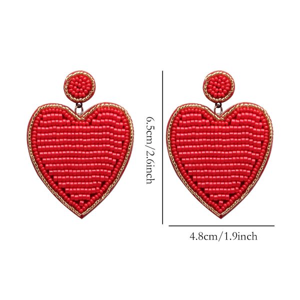 Wholesale Bohemian Creative Heart-shaped Earrings Cheap