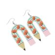 Wholesale Halloween Ghost U-shaped Pencil Acrylic Exaggerated Earrings Online Sale