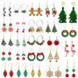 Wholesale Fashion Christmas Cute Cartoon Christmas Tree Bell Light Bulb Snowflake Alloy Earrings Online now