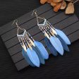 Wholesale Bohemian Long Feather Tassel Earrings Online