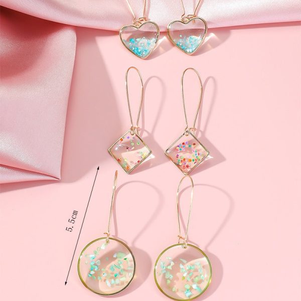 Wholesale Resin Dripping Retro Natural Dried Flower Earrings Discount