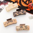 Wholesale Halloween Vintage Style Dark Leather Hair Clip Sale