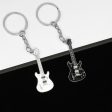 Wholesale Music Festival Metal Instrument Colorful Guitar Keychain Online Sale