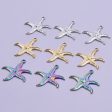 Wholesale Steel Color Irregular Starfish Titanium Steel Colorful Pendant Accessories For Discount