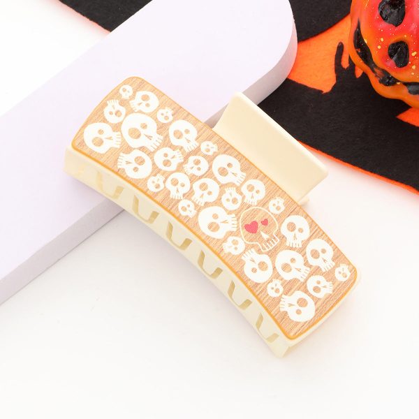 Wholesale Halloween Vintage Style Dark Leather Hair Clip Sale