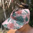 Wholesale New Summer Printed Sun Protection UV Large Brim Face Covering Outdoor Swimming Cap Online Sale