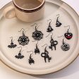 Wholesale Halloween Party Funny Ghost Spider Web Earrings For Discount