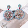 Wholesale Ethnic Style Rice Beads Personality Exaggerated Earrings For Discount