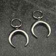 Wholesale Gothic Moon Large Hoop Earrings Hot on Sale