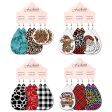 Wholesale 2 Sets Christmas PU Leather Elk Cowboy Santa Claus Earrings Online Hot Sale