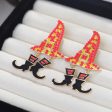 Wholesale Halloween Wizard Hat Boots Dark Style Earrings Online