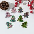 Wholesale 10pcs Acrylic Christmas Tree Earrings Necklace Keychain Material Accessories Online Sale