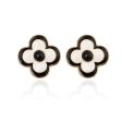 Wholesale French Retro Vintage Flower Pearl Earrings Online Sale