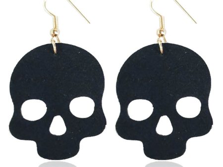 Wholesale 4 Pair Pack Hollow Skull Halloween Earrings For Cheap