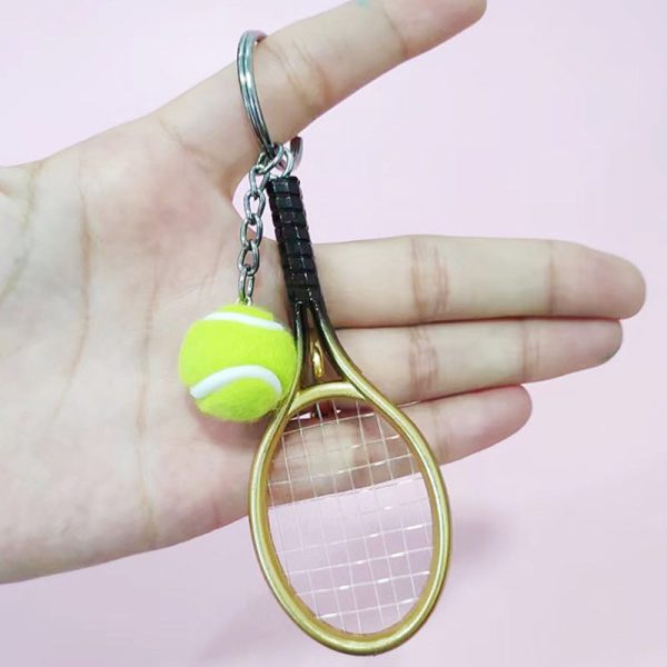 Wholesale Imitation Tennis Racket Keychain For Discount