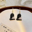 Wholesale Dark Personality Halloween Horror Funny Skull Bat Tombstone Rose Earrings Hot on Sale