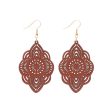 Wholesale Carved Pattern Pendant Vintage Elegant Earrings Online Sale