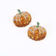 Wholesale Creative Exaggerated Rhinestone Pumpkin Pattern Alloy Earrings Online now