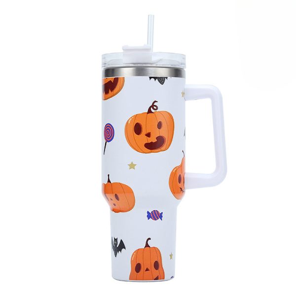 Wholesale Halloween 5D Creative Handle 40oz Stainless Steel Portable Insulated Ice Cup Online Sale