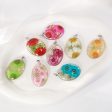 Wholesale 6pcs Resin Dried Flower Real Flower Pendant Necklace Earring Accessories For Discount