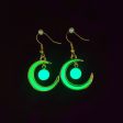 Wholesale Fish Hook Fashion Creative Glowing Starry Sky Stars and Moon Temperament Luminous Earrings on Sale