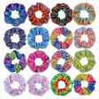 Wholesale 16-color Laser Gold-stamped Fabric Double-color Gradient Pig Intestine Hair Scrunchies Online now