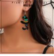 Wholesale Halloween Alloy Oil Drip Fashion Hat Boots Earrings Supply